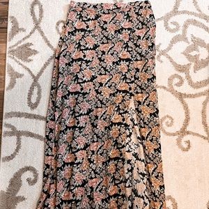 American Eagle Floral Maxi Skirt w/ Slit